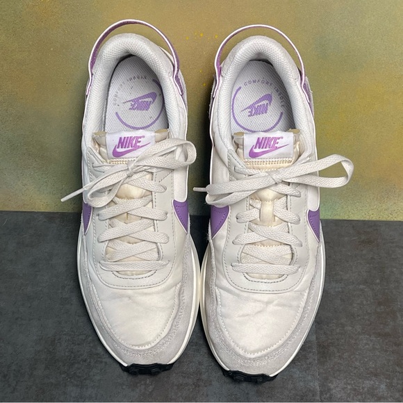 Nike Waffle Debut Women's Sail White/Lilac Retro Style Sneakers Sz 10 - Picture 6 of 16